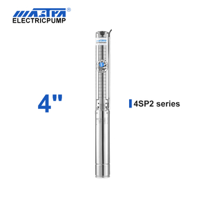 Bomba submersível de aço inoxidável de 4 polegadas Mastra de 60 Hz - Série 4SP 2 M³/h Caudal nominal