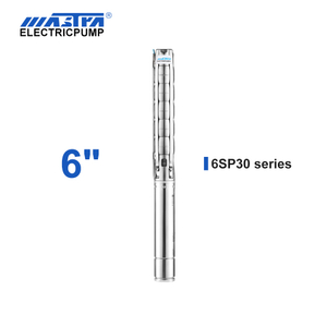Bomba submersível de aço inoxidável de 6 polegadas Mastra de 60 Hz - Série 6SP 30 M³/h Caudal nominal