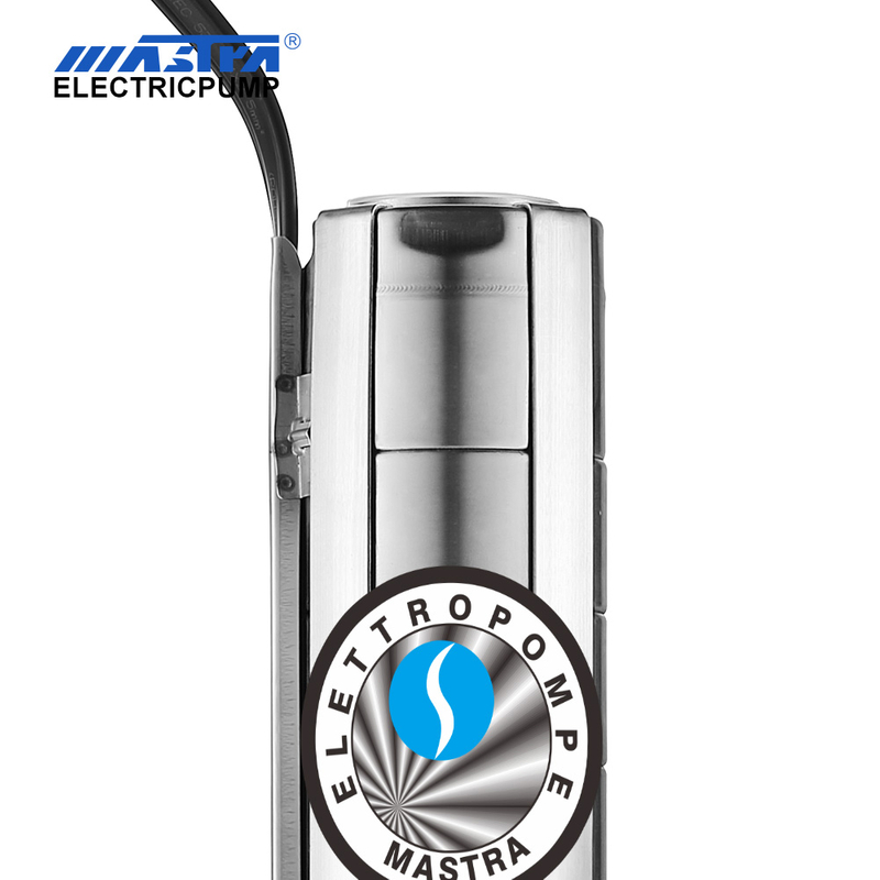 Bomba submersível elétrica de aço inoxidável de 5 polegadas Mastra - Série 5SP 10 M³/h Caudal nominal
