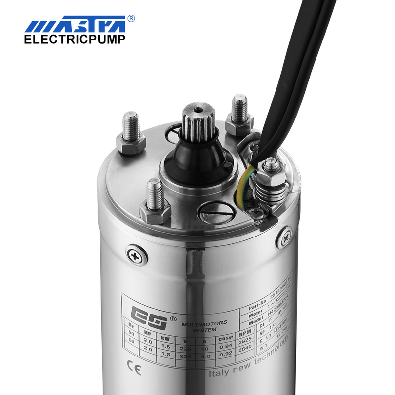 Motor submersível de refrigeração a óleo de 4"