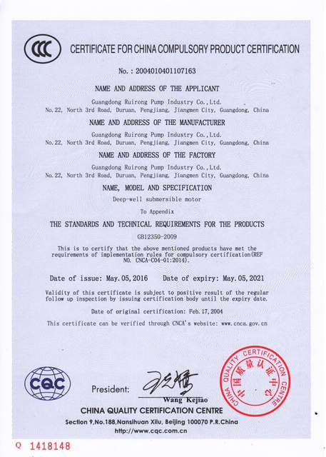 Motor Submersível de 60Hz