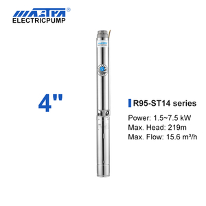 Bomba Submersível Mastra de 4 Polegadas - Série R95-ST 14 M³/h Fluxo Nominal