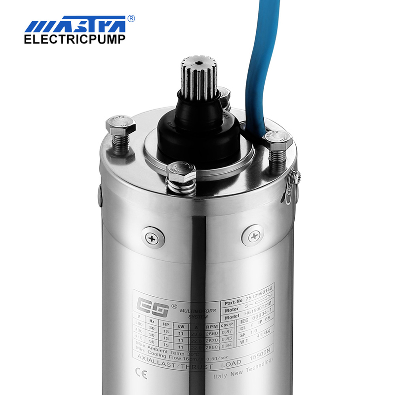 Motor submersível de refrigeração de óleo de 6"