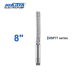 Bomba submersível de aço inoxidável de 8 polegadas Mastra de 60 Hz - Série 8SP 77 M³/h Caudal nominal