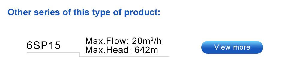 bomba submers&iacute;vel de baixo fluxo