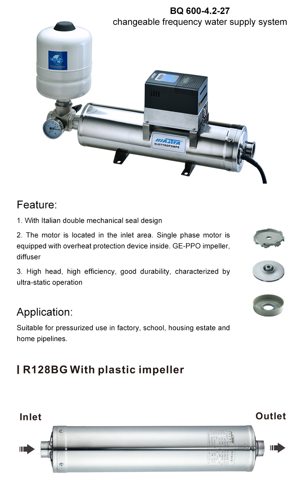 bomba de refor&ccedil;o com controlador